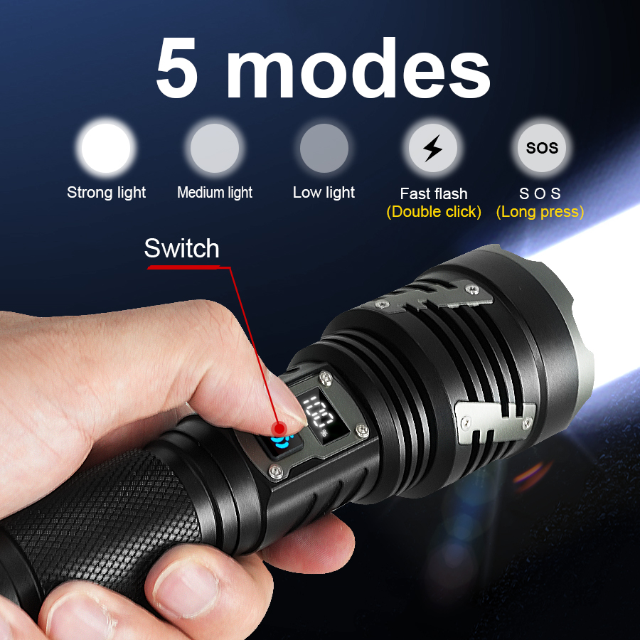 High Power Led Flashlight XHP3 - Quality Outdoor Power ulasan dan harga