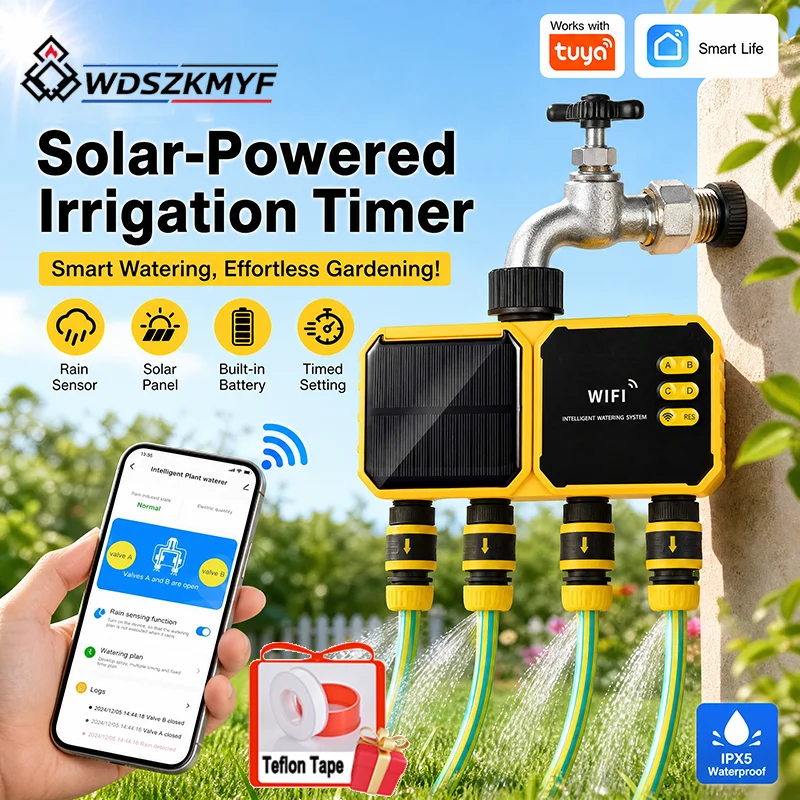 Solar Powered WiFi Smart Irrig - Power Zone Outdoor Timer ulasan dan harga