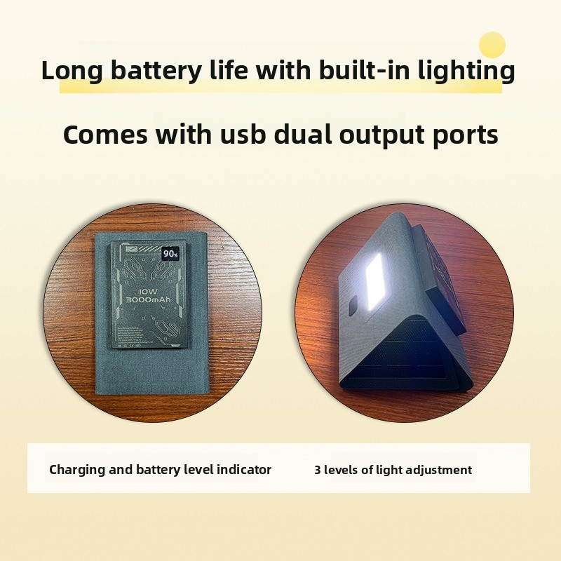 Foldable Solar Panel Charger P - Outdoor Power Bank ulasan dan harga