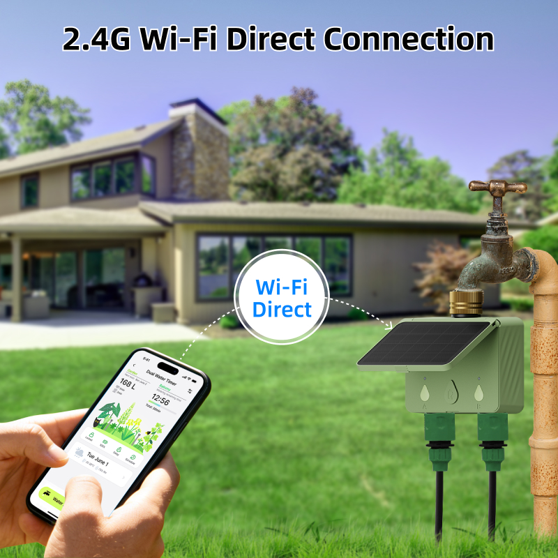 WiFi 2-Zone Automatic Sprinkle - Power Zone Outdoor Timer ulasan dan harga