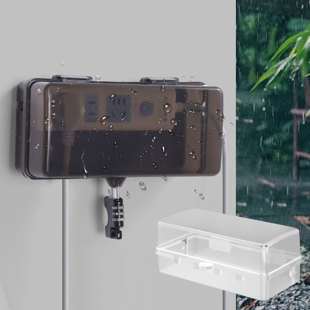 Durable Plastic Plug Box Anti- - Outdoor Power Strip Weatherproof ulasan dan harga