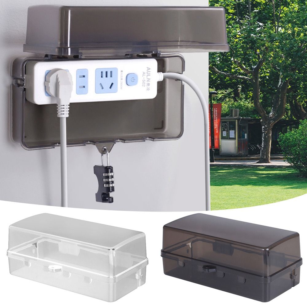 Durable Plastic Plug Box Anti- - Outdoor Power Strip Weatherproof ulasan dan harga