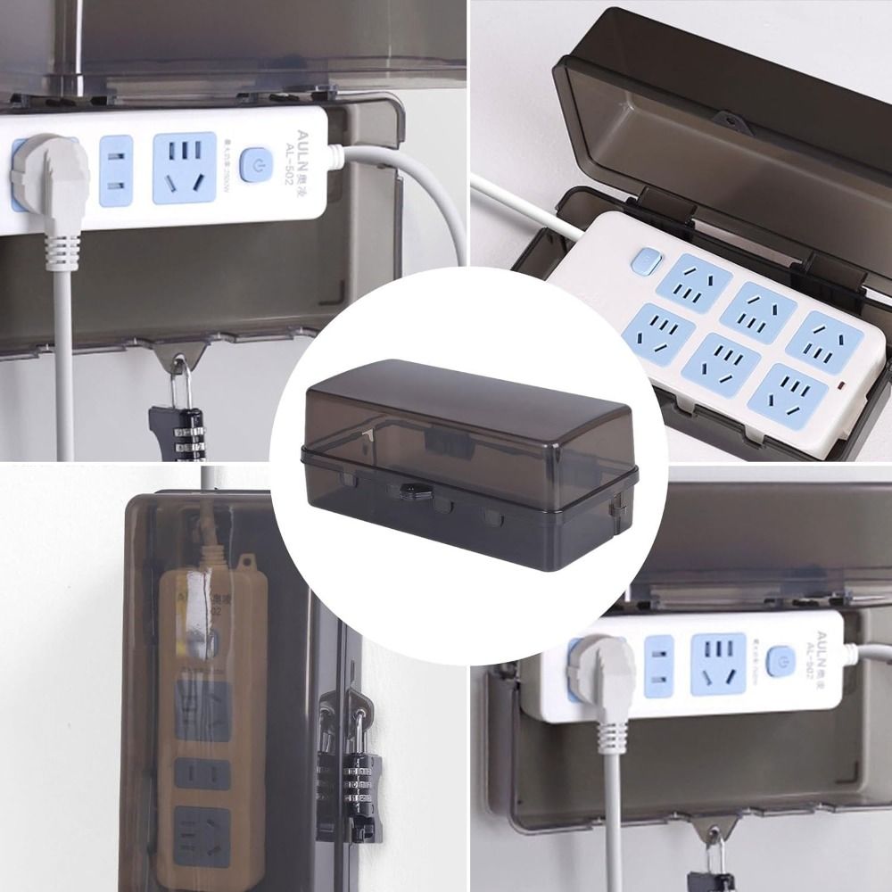 Durable Plastic Plug Box Anti- - Outdoor Power Strip Weatherproof ulasan dan harga