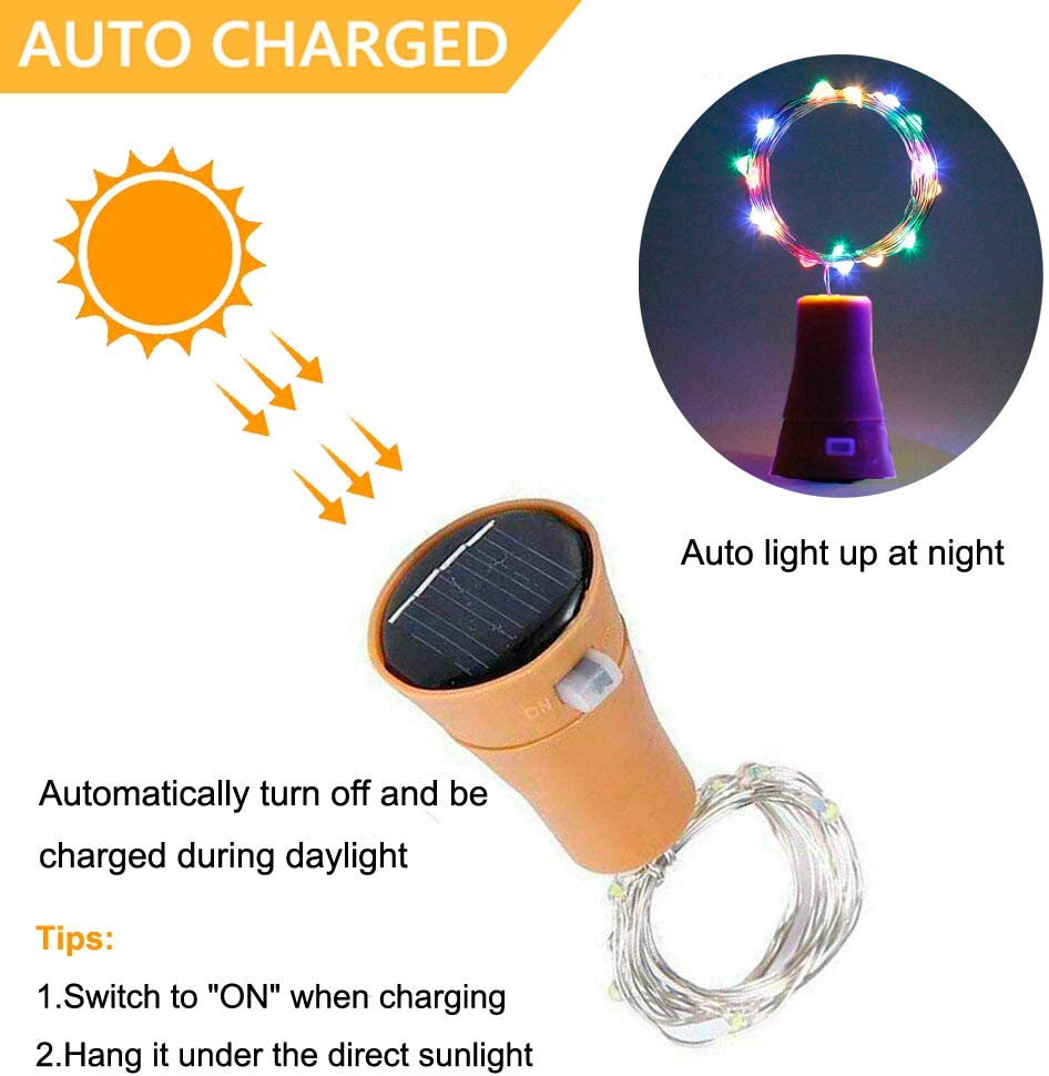 Solar Wine Bottle Led String F - Outdoor Power For Wedding ulasan dan harga