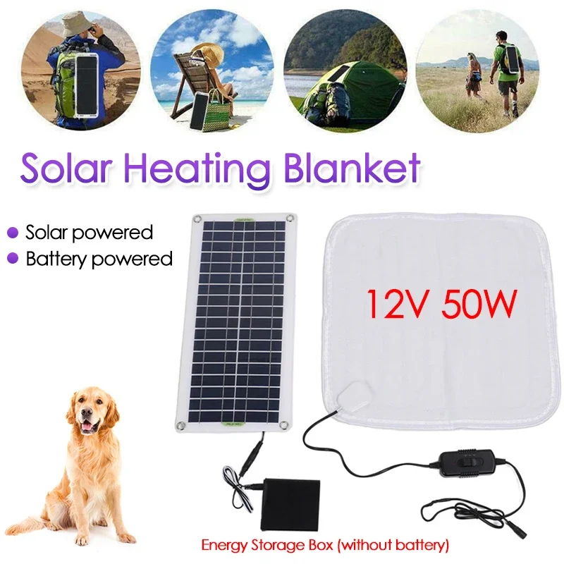 12V 50W Solar Panel Powered El - Outdoor Power Heater ulasan dan harga