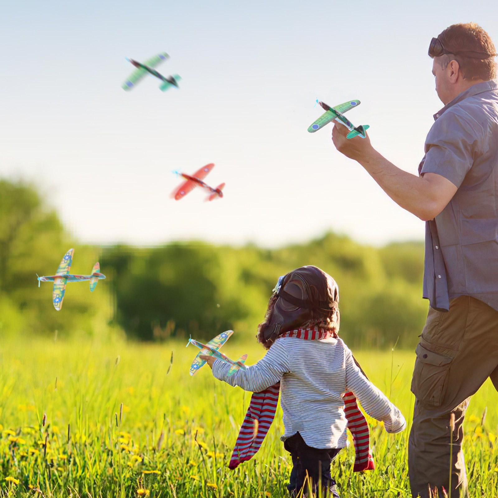 36Pcs Foam Airplane Models Hig - Quality Outdoor Power ulasan dan harga