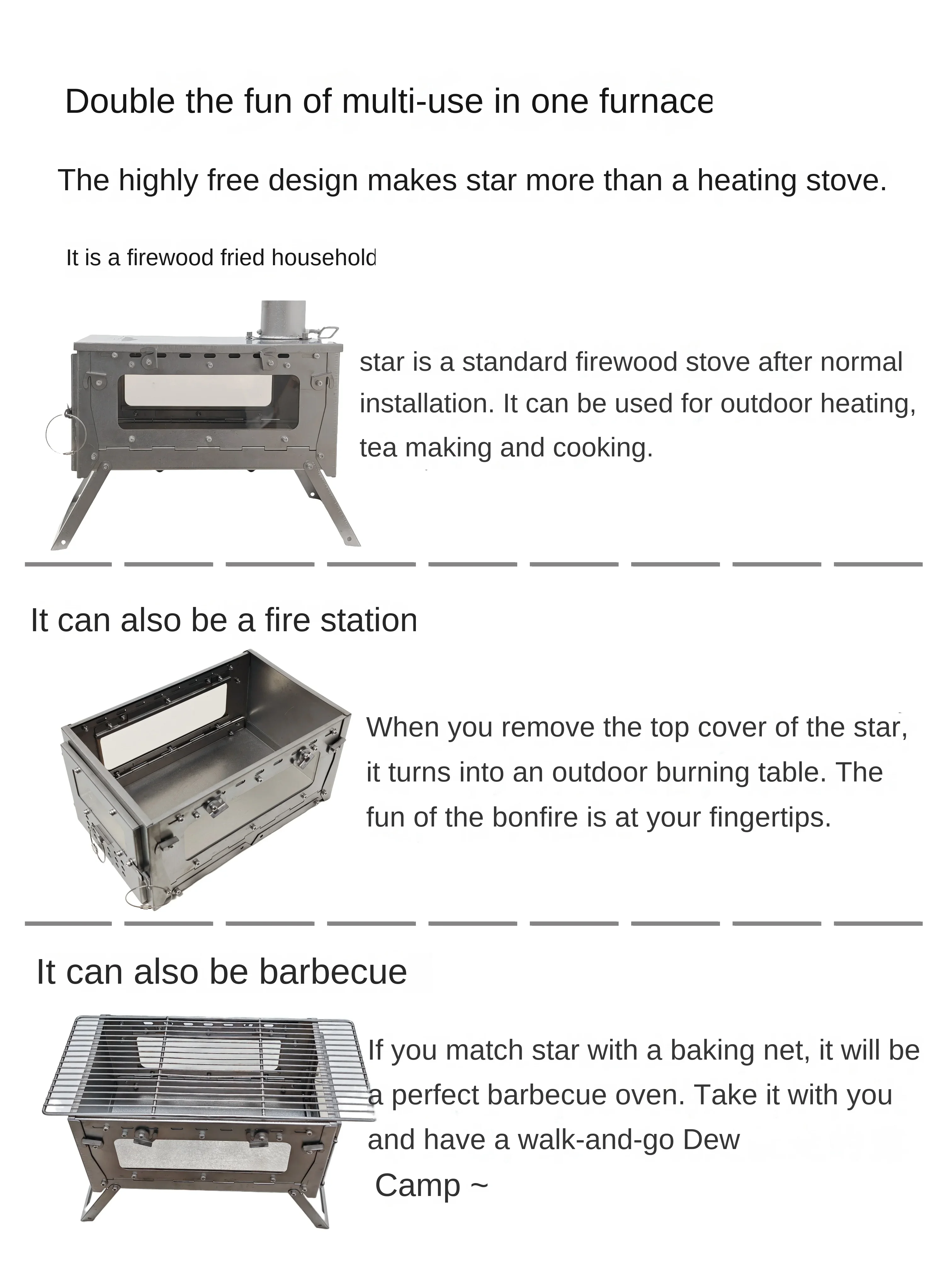 WT Star Ti Titanium Alloy Fold - Outdoor Power Heater ulasan dan harga