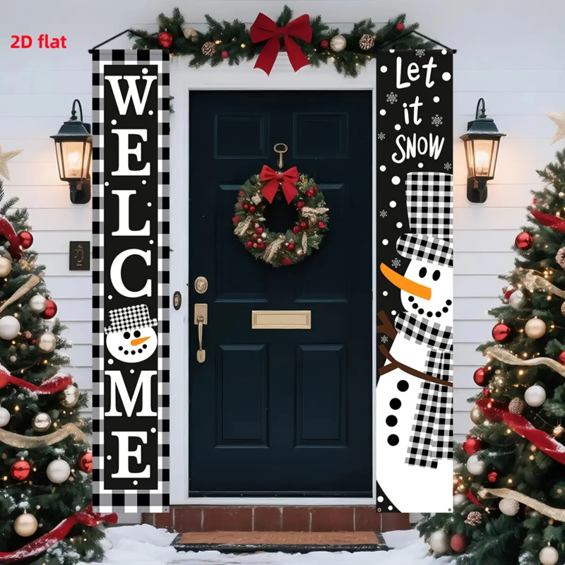 1pc2D flat, Christmas decorati - Outdoor Power For Wedding ulasan dan harga