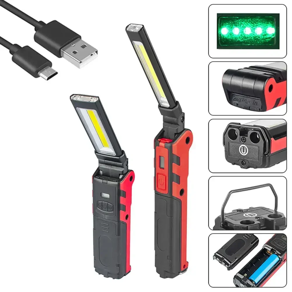 Dimmable COB LED Work Light US - Outdoor Power Bank ulasan dan harga