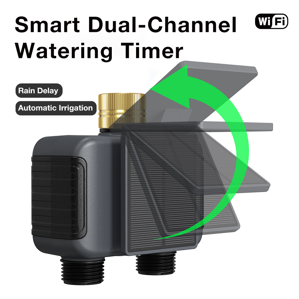 Solar-Powered WiFi Irrigation  - Power Zone Outdoor Timer ulasan dan harga