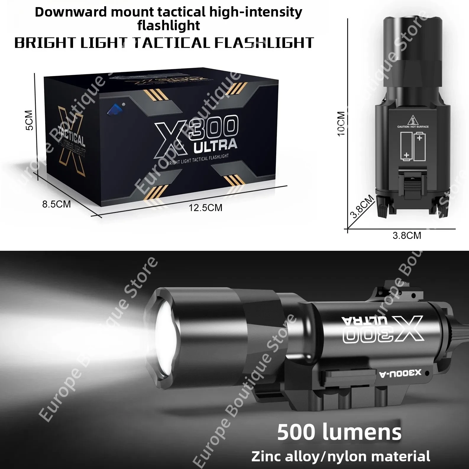 2026 Alloy X300U Flashlight Lo - Outdoor Power Parts ulasan dan harga