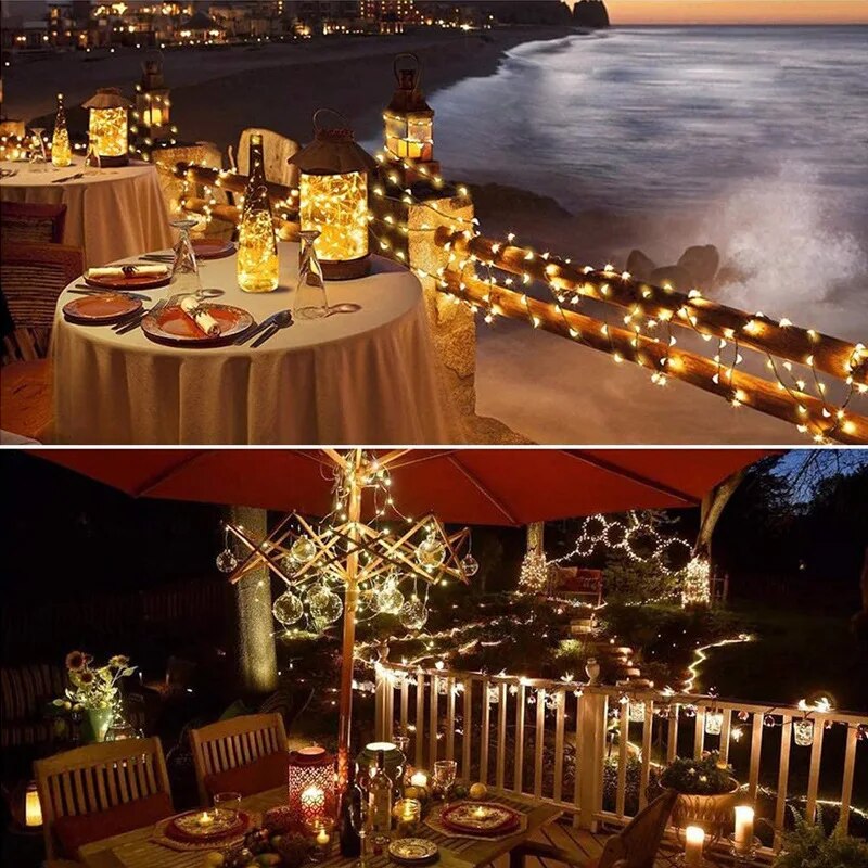 100 LED Solar Fairy Waterproof - Outdoor Power For Wedding ulasan dan harga