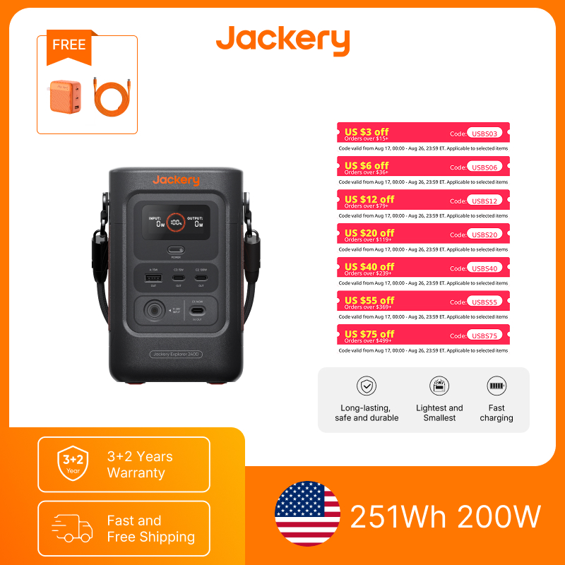 Jackery Power Bank E240DC Vers - Power Outdoor Jackery ulasan dan harga