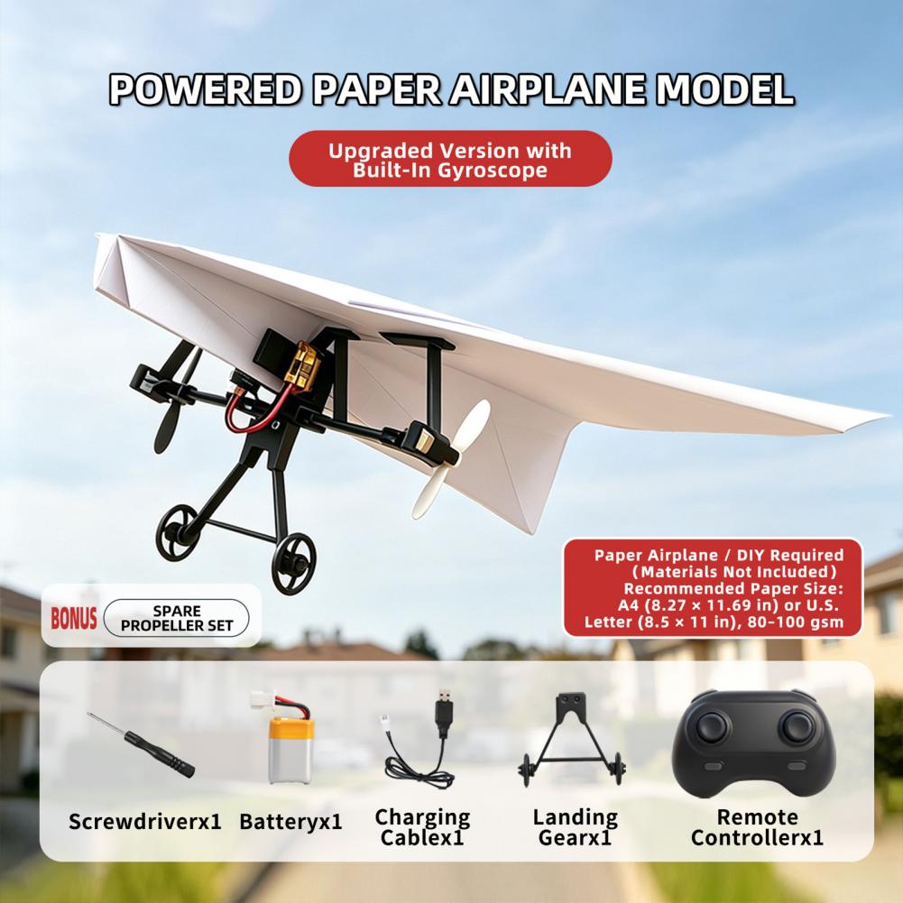 Remote Control Paper Airplane  - Outdoor Power Parts ulasan dan harga