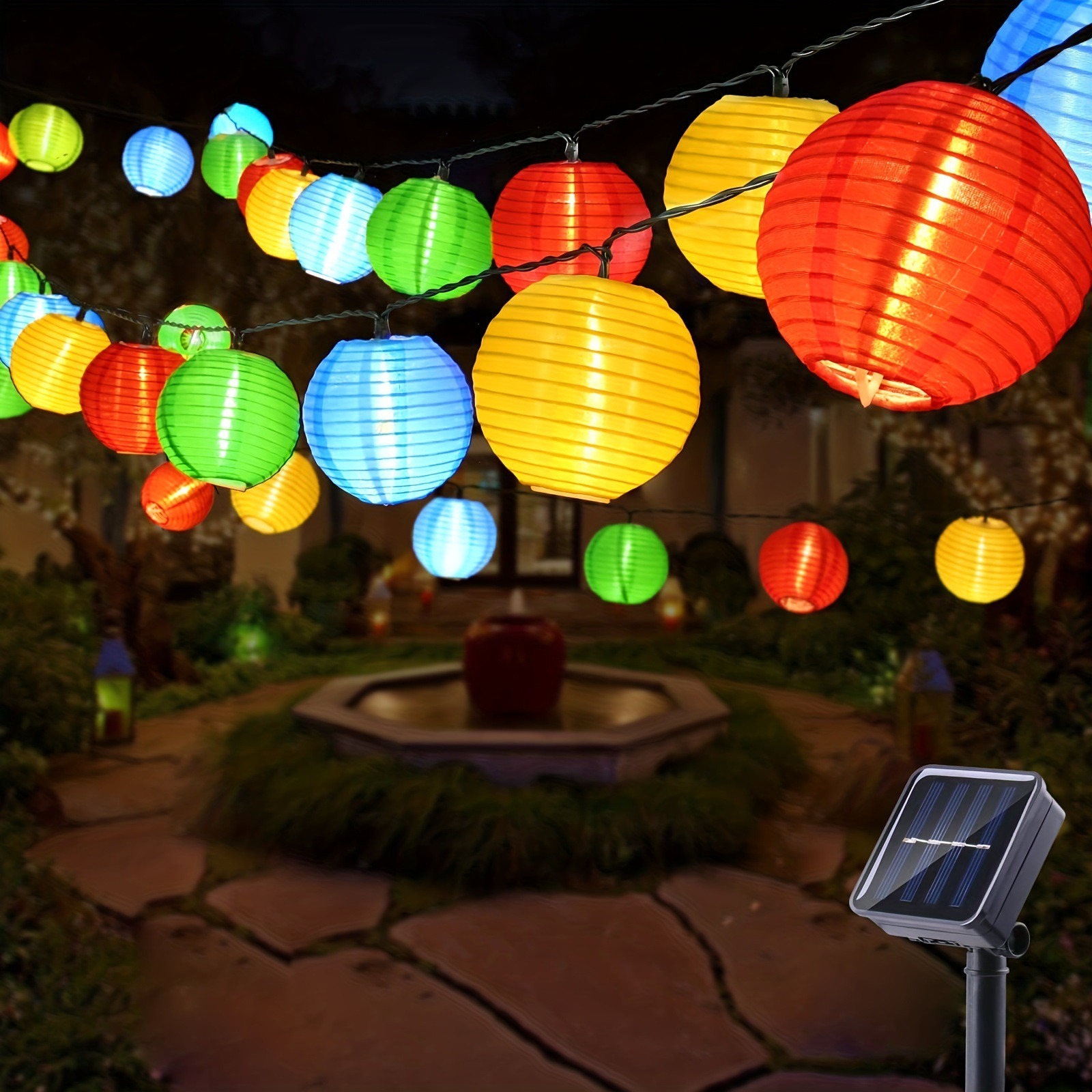 LED Solar Lantern String Light - Outdoor Power For Wedding ulasan dan harga